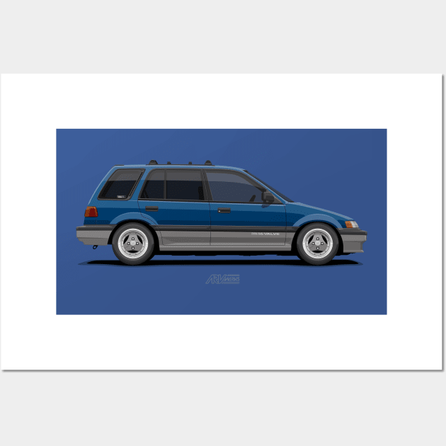 Shuttle Wagon Mk4 Blue-Grey Modified Wall Art by ARVwerks